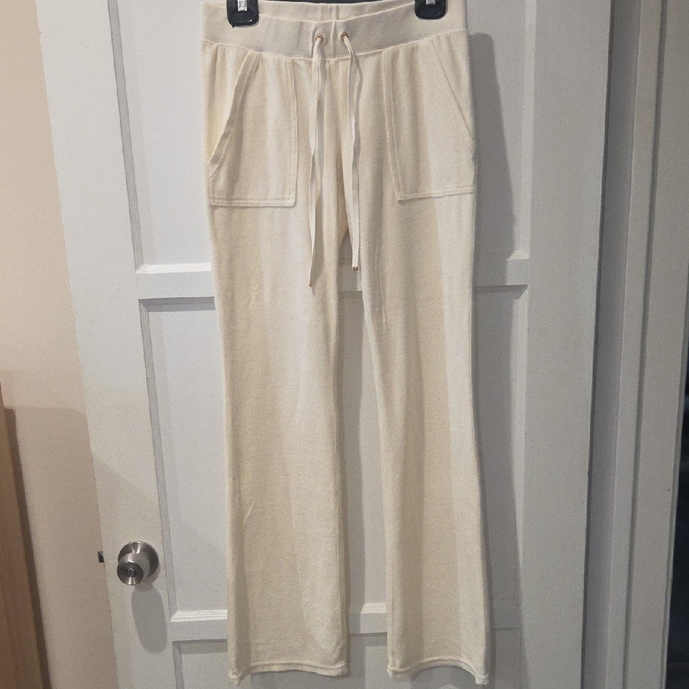 Juicy Couture Cream Drawstring Joggers